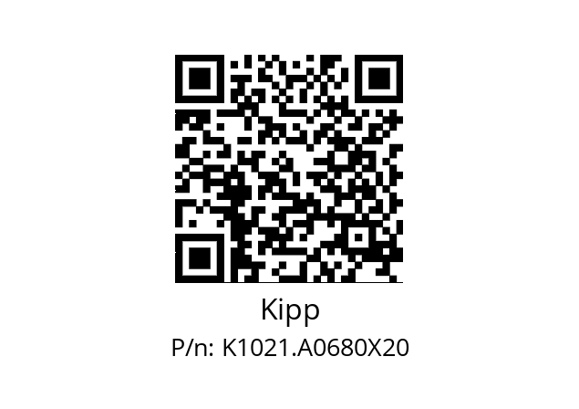   Kipp K1021.A0680X20