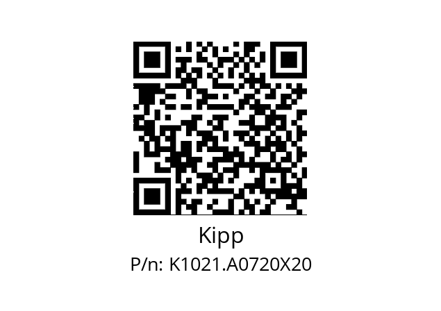   Kipp K1021.A0720X20