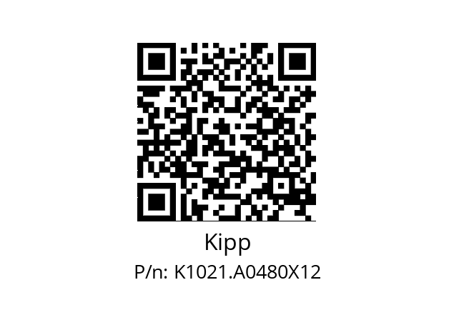   Kipp K1021.A0480X12