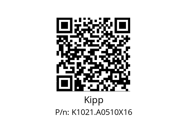   Kipp K1021.A0510X16