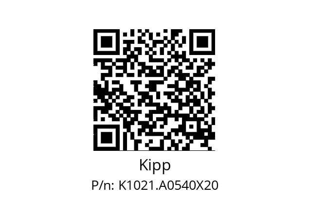   Kipp K1021.A0540X20