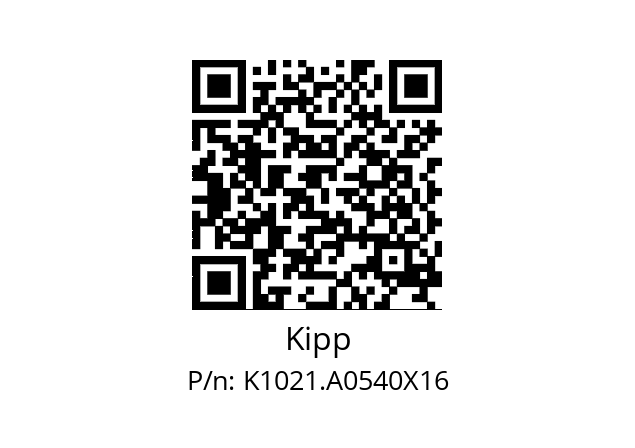   Kipp K1021.A0540X16