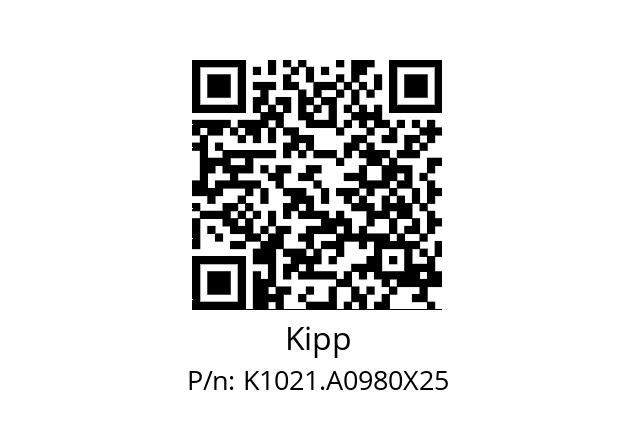   Kipp K1021.A0980X25