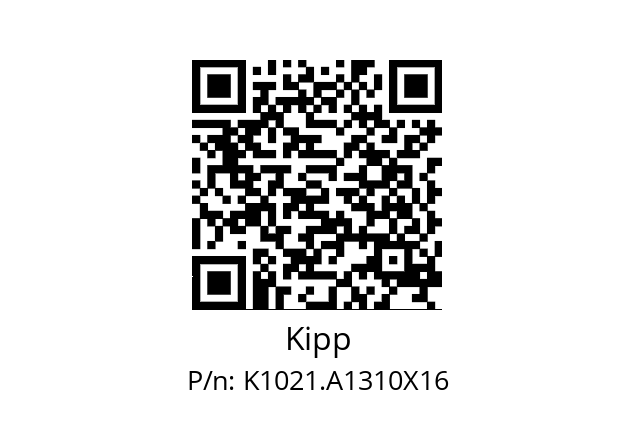   Kipp K1021.A1310X16