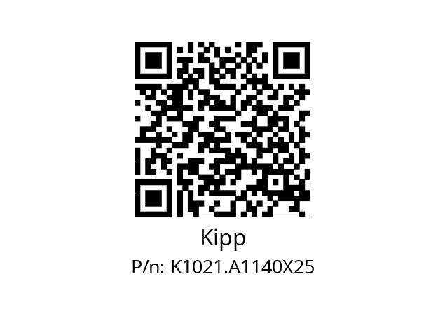   Kipp K1021.A1140X25