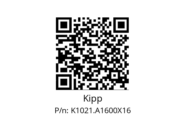   Kipp K1021.A1600X16