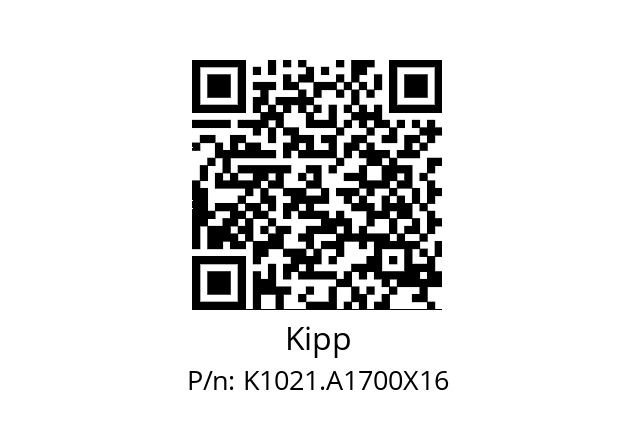   Kipp K1021.A1700X16