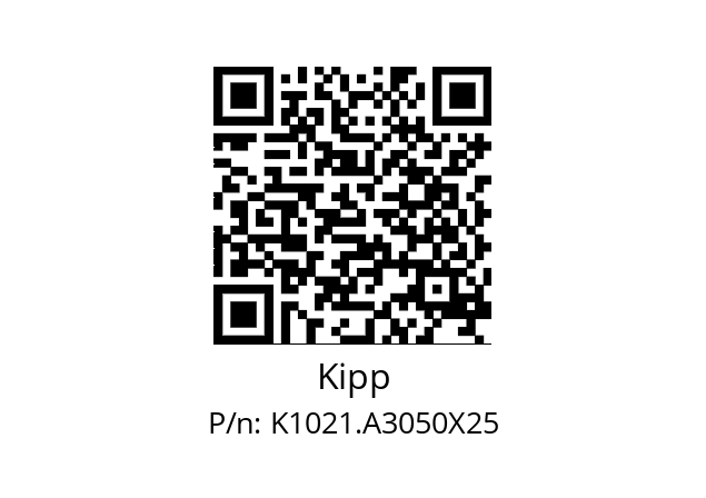   Kipp K1021.A3050X25