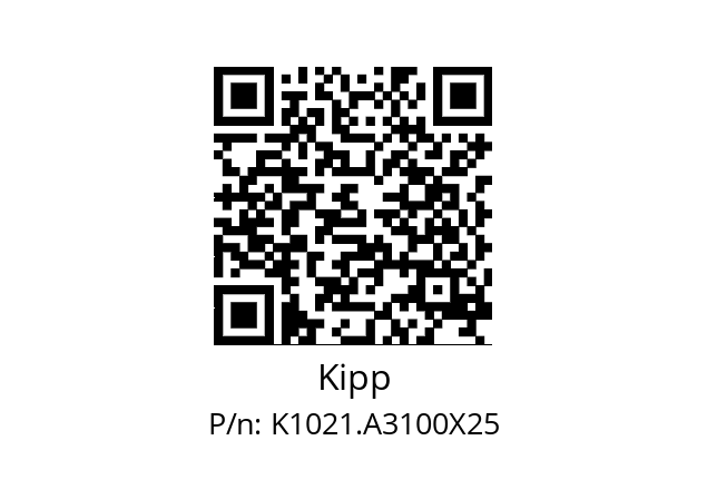   Kipp K1021.A3100X25