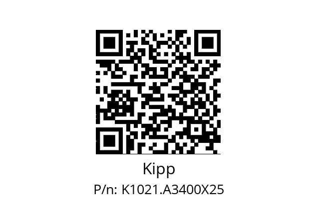   Kipp K1021.A3400X25