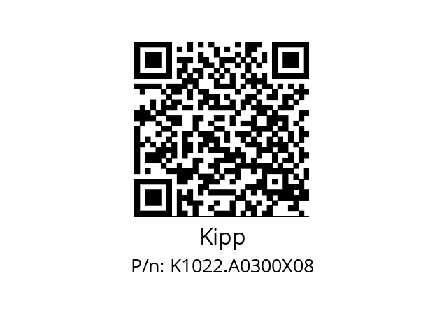   Kipp K1022.A0300X08