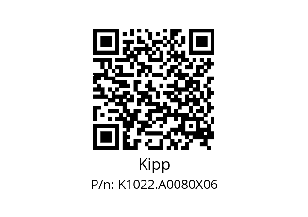   Kipp K1022.A0080X06