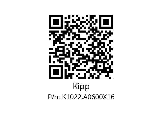   Kipp K1022.A0600X16