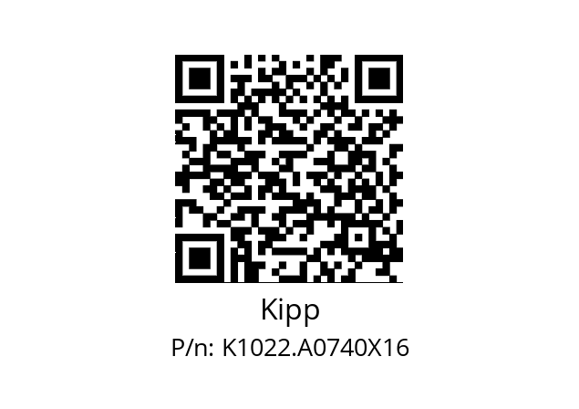   Kipp K1022.A0740X16