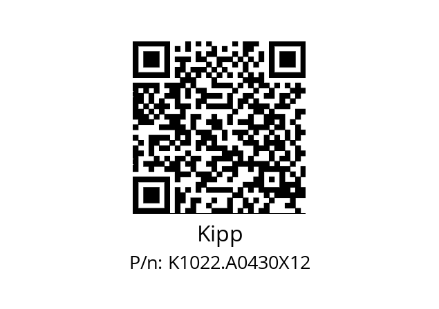   Kipp K1022.A0430X12