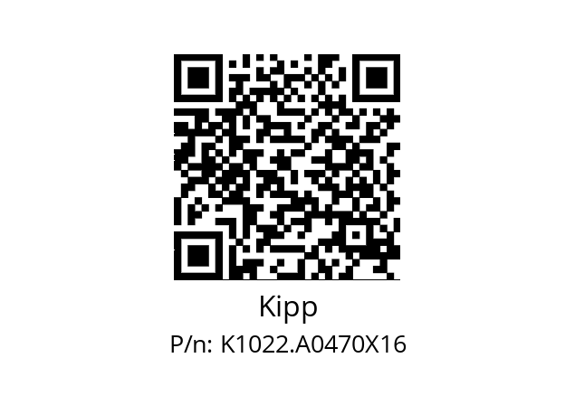   Kipp K1022.A0470X16