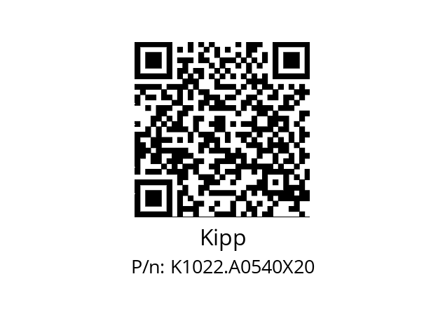   Kipp K1022.A0540X20