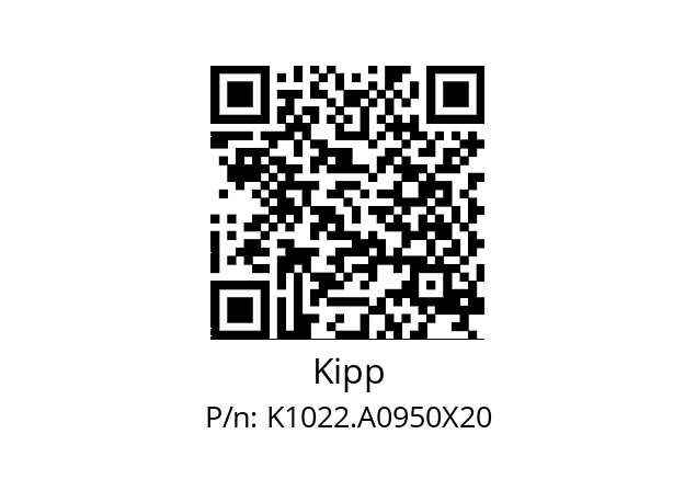   Kipp K1022.A0950X20