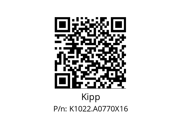   Kipp K1022.A0770X16