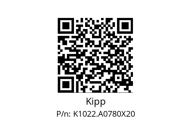   Kipp K1022.A0780X20