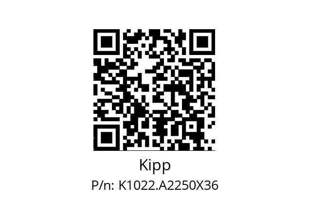   Kipp K1022.A2250X36