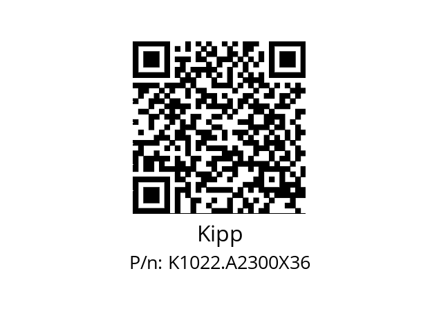   Kipp K1022.A2300X36