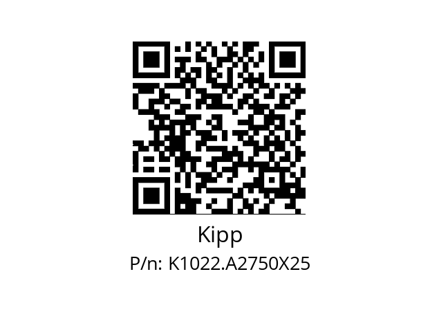   Kipp K1022.A2750X25