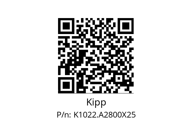   Kipp K1022.A2800X25