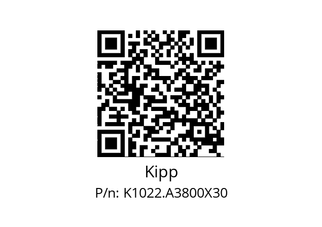   Kipp K1022.A3800X30