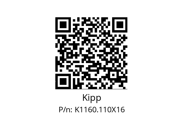   Kipp K1160.110X16