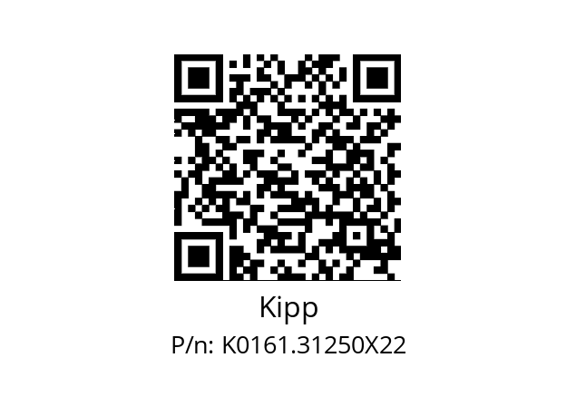   Kipp K0161.31250X22