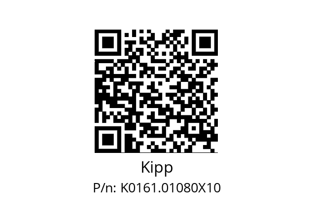   Kipp K0161.01080X10