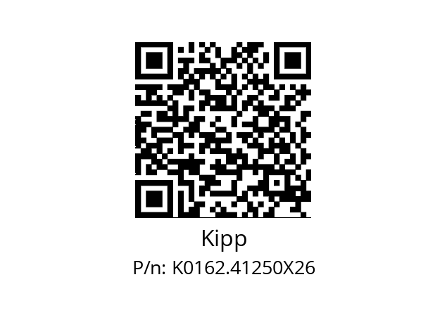   Kipp K0162.41250X26