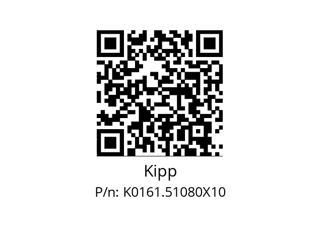   Kipp K0161.51080X10