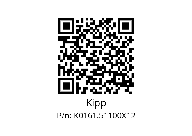   Kipp K0161.51100X12