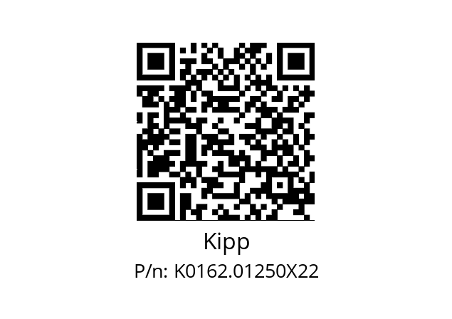   Kipp K0162.01250X22