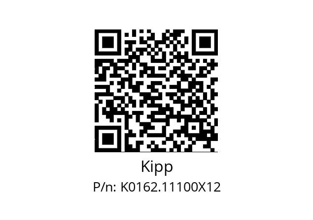   Kipp K0162.11100X12