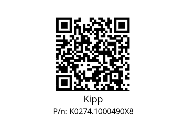   Kipp K0274.1000490X8