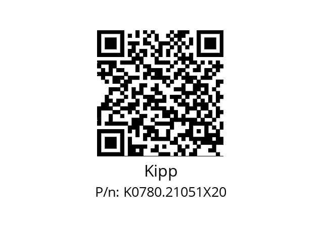   Kipp K0780.21051X20