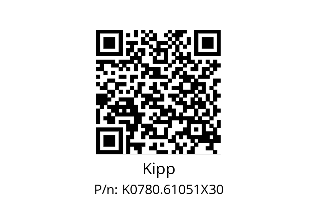   Kipp K0780.61051X30