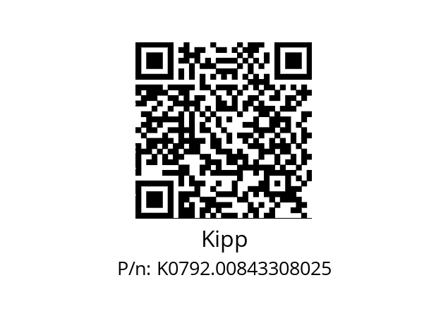   Kipp K0792.00843308025