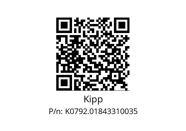   Kipp K0792.01843310035