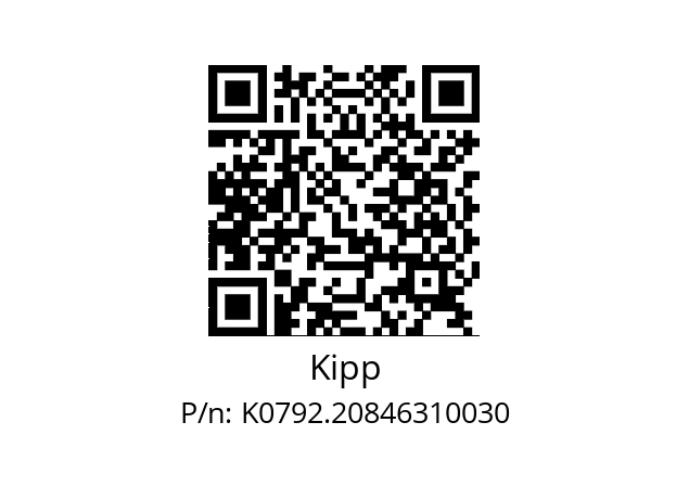   Kipp K0792.20846310030