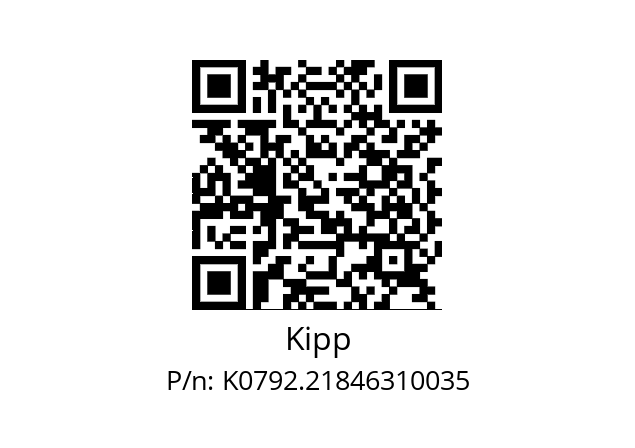   Kipp K0792.21846310035