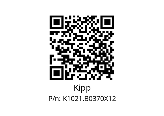   Kipp K1021.B0370X12