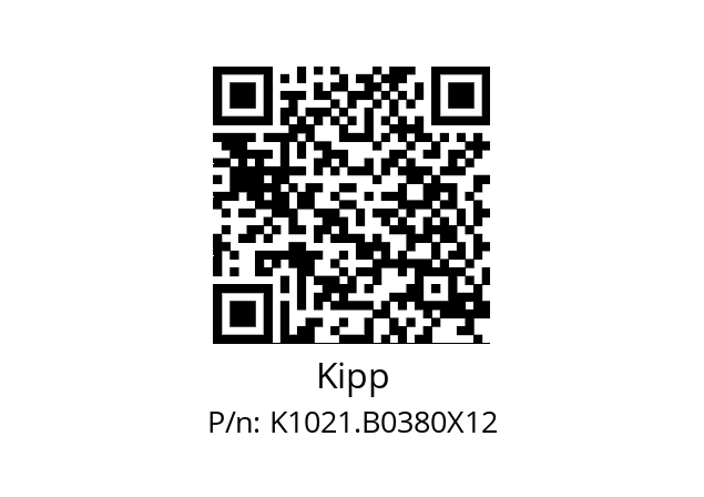   Kipp K1021.B0380X12