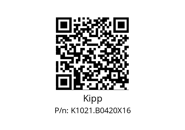   Kipp K1021.B0420X16