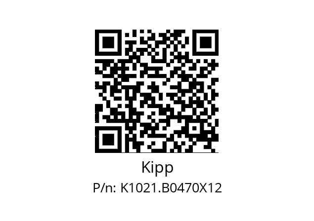   Kipp K1021.B0470X12