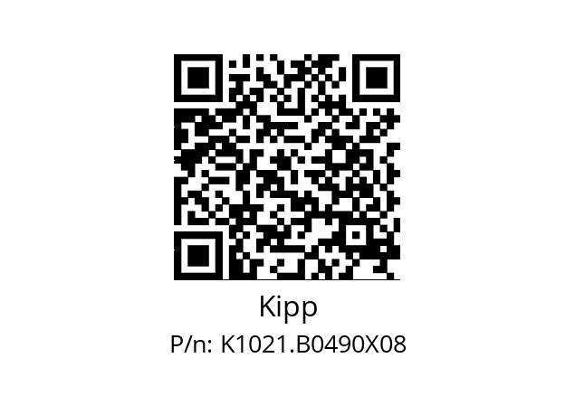   Kipp K1021.B0490X08