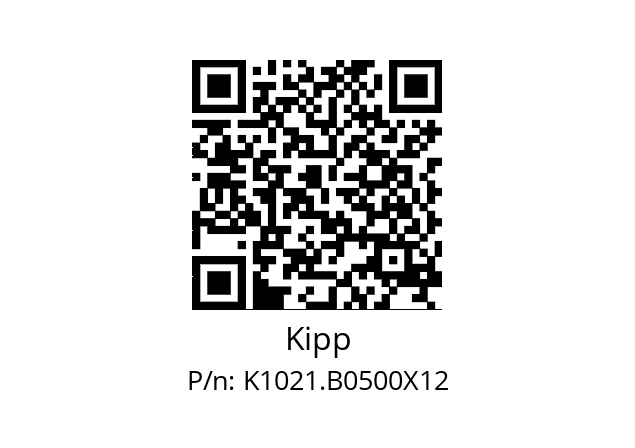   Kipp K1021.B0500X12